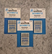 Schmetz Universal Woven Knit 130/705H 15 x 1 H Sewing Machine Needles  Lot of 3