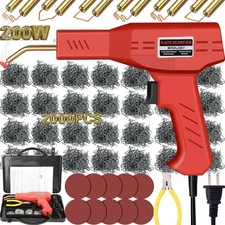 200W Plastic Welder, 2000PCS Staples 10PCS Sandpaper, Plastic welding Kit, Plier