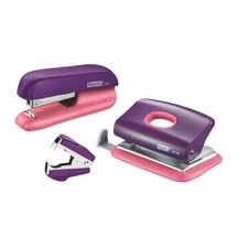 Rapid F5 Mini Stapler, FC10 Hole Punch and Staple Remover Set, 10 Sheet Capacity