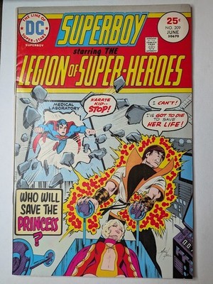 Superboy and the Legion of Super-Heroes #209 DC 1975 (FN-)