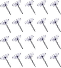 150 Count Push Pins Clear Thumb Tacks, Flat Thumb Tacks Steel Point FREE SHIPING