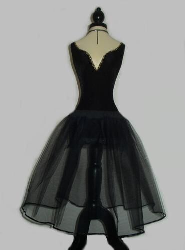 BLACK NET PETTICOAT - UK Custom Made - PROM 50s VINTAGE BALL SKIRT ROCKABILLY - Picture 3 of 4