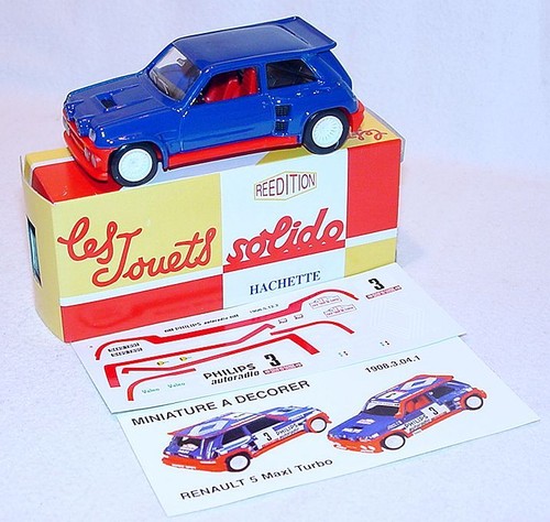 Solido France Hachette 1:43 RENAULT 5 TURBO + Magazin # 14 Modellauto Neu in Verpackung`00! - Bild 6 von 6