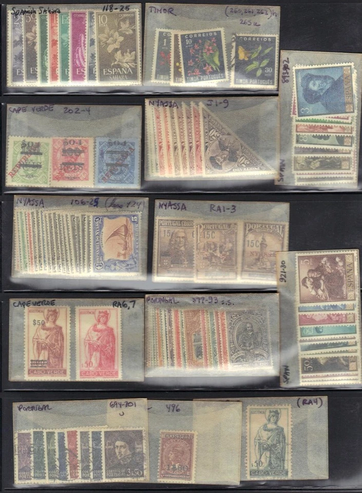 SPAIN & PORTUGAL & COLONIES 1940-50s COLL OF A COUPLE OF HUNDRED MINT MOST HINGD - Image 3 of 4
