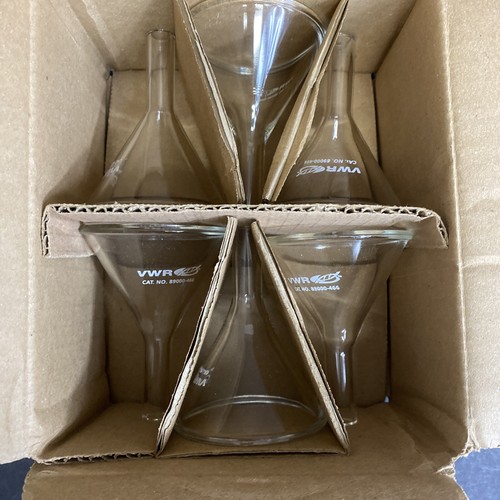VWR Powder Funnel Glass 60 x 13 mm Total of 6 Funnels - Picture 11 of 12