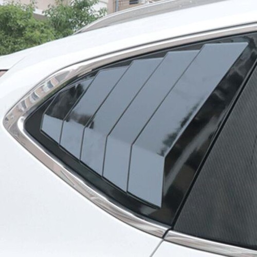Gloss Black Rear Side Window Quarter Louver Cover Trim For Honda CR-V 2017-2022 - Picture 8 of 8