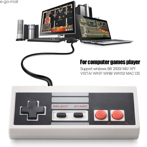 2Pack NES Retro USB Classic Controller Joypad Gamepad For PC/MAC Nintendo Games - Picture 6 of 23