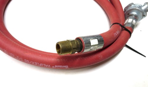 Manguera de aire de goma termoide de 1/2 pulgada x 6 pies látigo 200 PSI montaje giratorio y giratorio EE. UU. - Imagen 6 de 7
