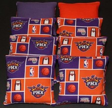 PHOENIX SUNS CORNHOLE BEAN BAGS Baggo Toss Game NBA 8 Top Quality Handmade Bags 