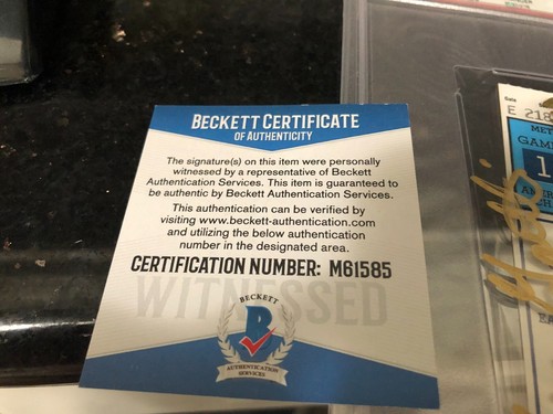 Gary Gaetti Twins MLB Game 1 1987 ALCS Ticket Signed +PSA Encased + BAS COA - Picture 8 of 9