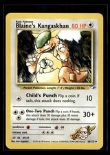 2000 Pokemon Gym Heroes #036/132 Blaine's Kangaskhan Uncommon Mint+