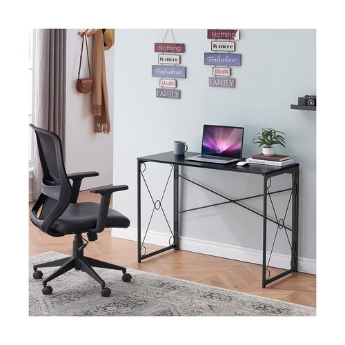 VECELO Folding Computer Desk 39.4'', Simple Laptop Table Home Office Workstat... - Picture 6 of 6