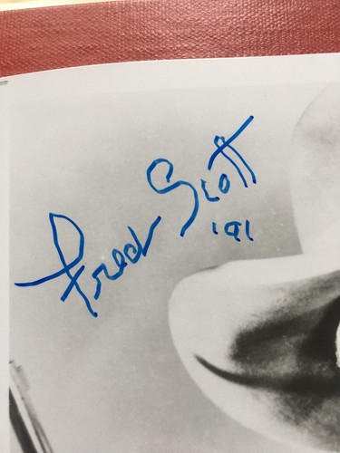 RARE Signed Autograph Fred Scott (DATED Year of Passing) Singing Cowboy Actor BW - Picture 2 of 8