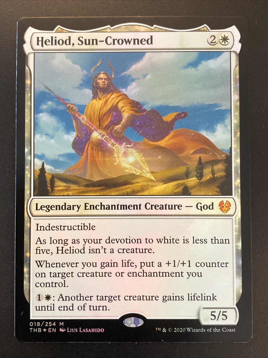 Heliod, Sun-Crowned 1x FOIL THB MTG Theros Beyond Death Mythic MINT white Heliod, Sun-Crowned 1x FOIL THB MTG Theros Beyond Death Mythic MINT white