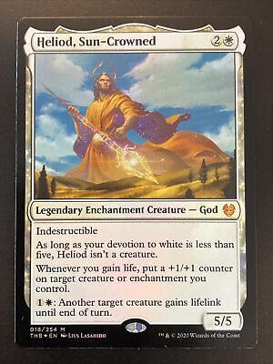 Heliod, Sun-Crowned 1x FOIL THB MTG Theros Beyond Death Mythic MINT white Heliod, Sun-Crowned 1x FOIL THB MTG Theros Beyond Death Mythic MINT white