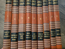 Vintage Child Craft HC Books 1 2 3 4 5 6 7 8 12 Poems Storytelling Fairy Tales +