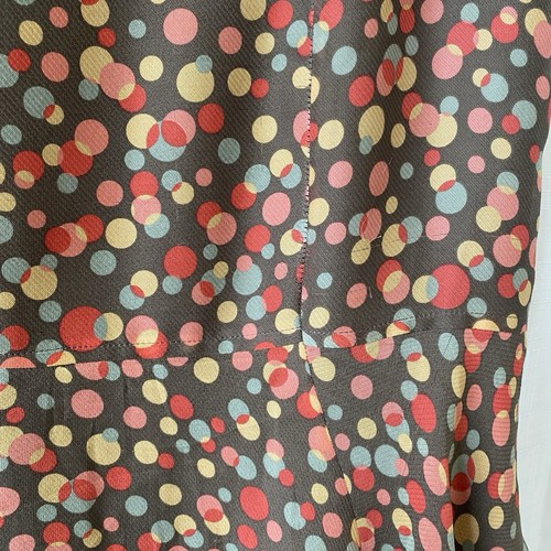 valerie stevens petites 100% silk skirt Size 8P Polka Dots Y2K - Picture 12 of 13