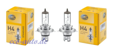 2 x HELLA H4 12V 60/55W für LAND ROVER FREELANDER RANGE ROVER I II