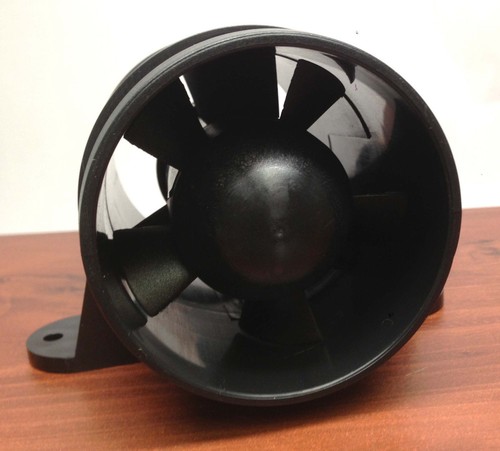 MARINE HIGH PERFORMANCE TURBO IN LINE BILGE BLOWER 3" DIAMETER 12V BLACK - Bild 1 von 4