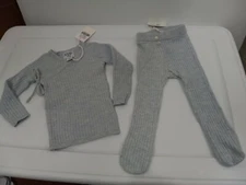 Kipp Baby Waflle Knit Set in Light Blue 9M 9 Months NWT 