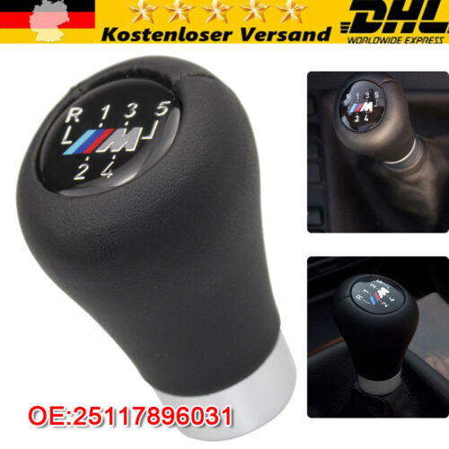 M Sport Leder Schaltknauf Schalthebel 5 Gang Für BMW E30 E36 E39 E46 Z3 - Bild 1 von 11