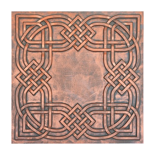 Tin ceiling Tiles Drop in Wall Panels for Cafe 2'X2' PL61 Rustic copper 10pcs - Picture 1 of 22