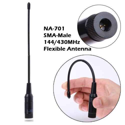 SMA-Maschio Antenna Flessibile 144/430MHz Antenna Dual Band f??r Baofeng UV-3R UV-100 - Foto 6 di 10