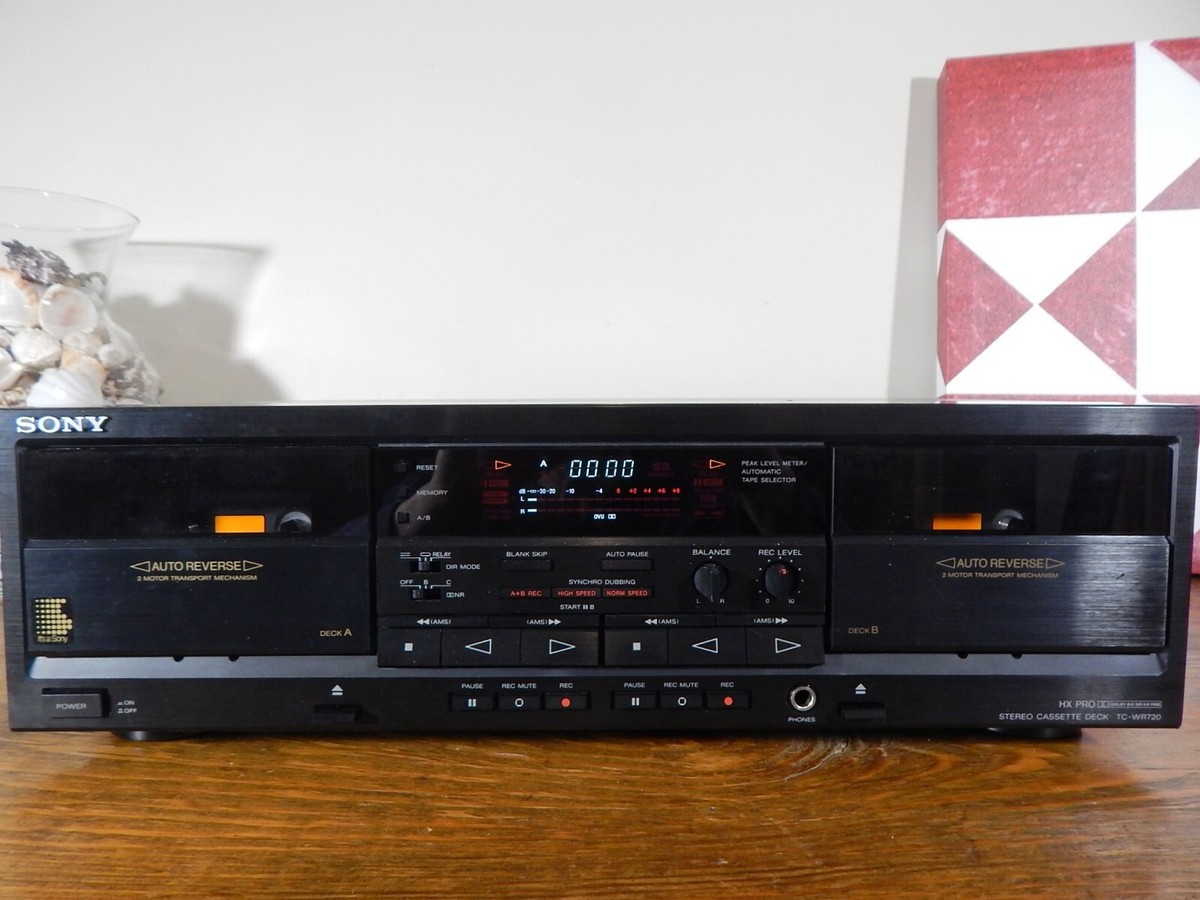 Sony TC-WR720 Cassette Deck, Dual REC/Dolby B,C, Serviced