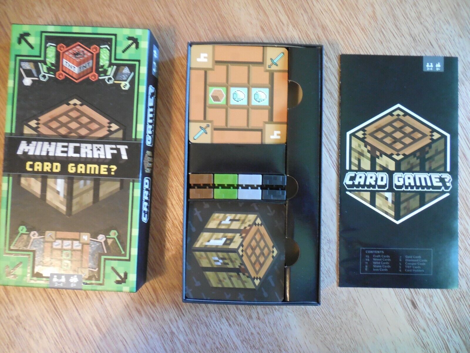 Minecraft Card Game Race Your Friends to Craft Valuable Tools Ages 8+