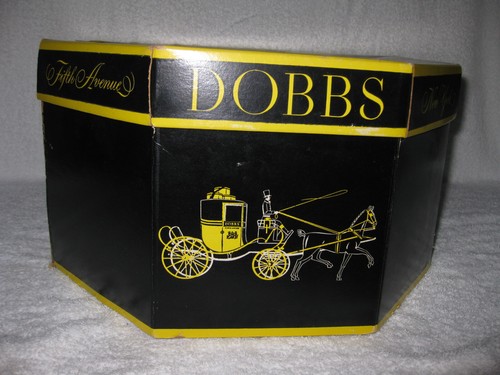 CAPPELLO DA BOWLER DA UOMO DOBBS FIFTH AVENUE, VINTAGE, TAGLIA 7, FASCIA E PIUMA - Foto 11 di 18