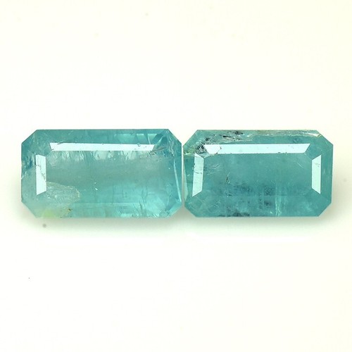 1.35 Ct & 7x4x3 mm _ NATURAL UNHEATED GRANDIDIERITE OCTAGON CUT 2Pc's GEMSTONES - Imagen 11 de 11