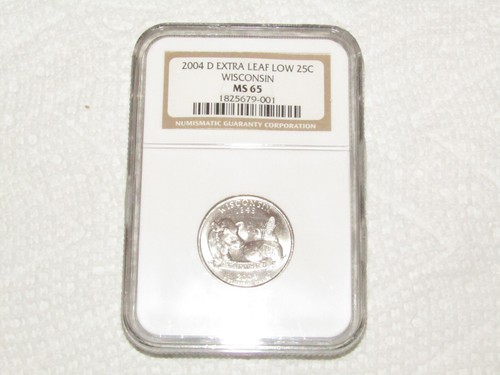 2004 D Wisconsin Extra Leaf Low NGC MS65 Original from 2004 Mint Error - Picture 1 of 15
