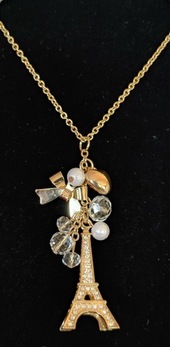 Paris Eiffel Tower Chunkcharm Necklace Collectible by CAPELLI of New York-RARE - Picture 10 of 12