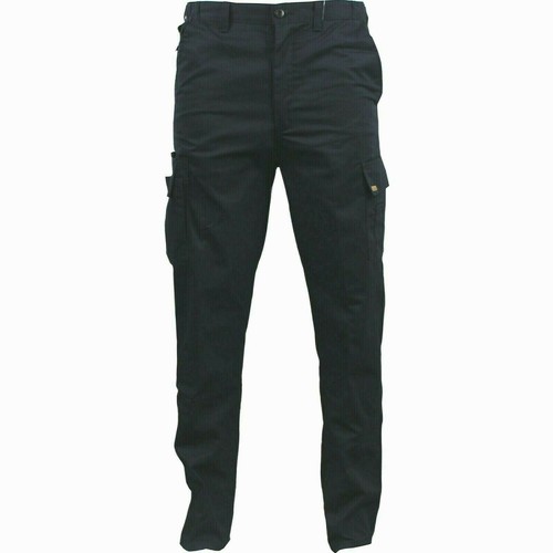 Mens Cargo Combat Work Trousers Size 28 to 52 Black Navy - Machine Washable UK - 第 9/13 張圖片