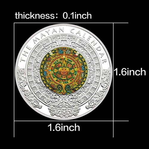 Maya Kalender Silbermünze Mexikanisch Medaillen - 1 Unze - Selten - Sammlung - Afbeelding 14 van 16