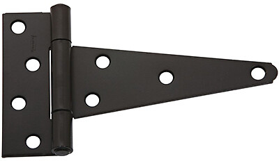 National Hardware N129-155 Extra Heavy Gate T-Hinge, Black, 6 In. - Quantity 5 - Afbeelding 1 van 2