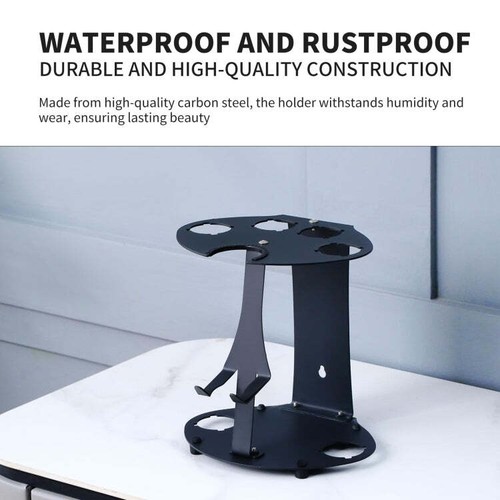 Estante de almacenamiento de escritorio para rizador Dyson Airwrap montado en la pared acero al carbono Br - Imagen 3 de 6