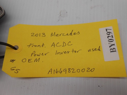 2013 Mercedes Front Power Inverter OEM A1669820020 BY0297 - Picture 5 of 5
