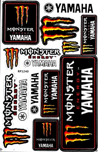Stickers Vintage SET6 YAMAHA Motorcycle Motorcoss Helmet Decals Racing Bike - Picture 5 of 12