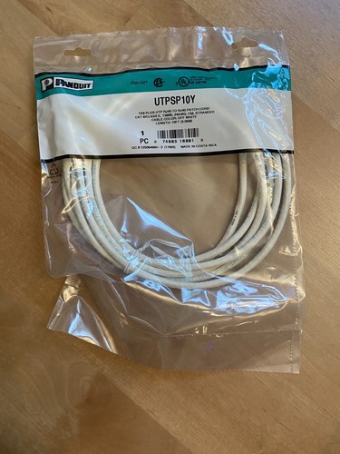 10 Panduit UTPSP10Y Cat 6 / Class E Ten Feet Long