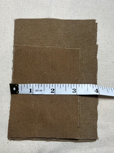 Schwere Baumwolle Toffee Braun Patches Gemischte Größen X6 Schnitt aus Vintage Carhartt - Bild 5 von 6