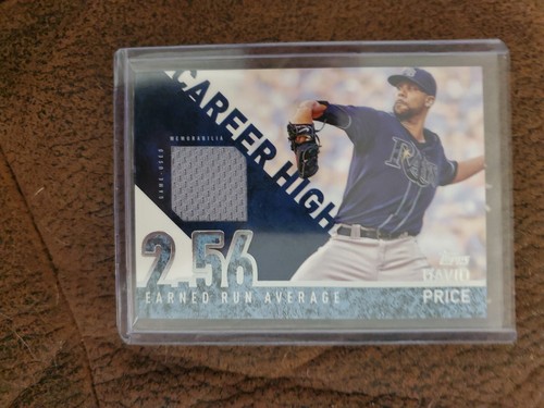 2015 TOPPS CAREER HIGH DAVID PRICE  RELIC CARD RAYS DODGERS RED SOXS 