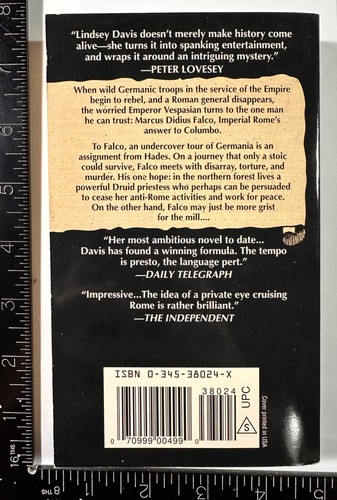 DAVIS: The Iron Hand of Mars (Marcus Didius Falco No. 4) (Ballantine Books,1994) - Picture 3 of 4