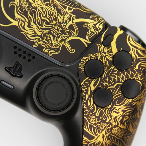 Black Dragon Killscreen x Sony DualSense PS5 Custom Controller Gold Clicky - Picture 9 of 9