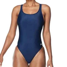 Speedo Swimsuit One Piece Women's 30 Navy Prolt Super Pro New