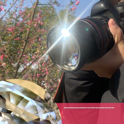 77mm Kaleidoscope Prism Lens Filter Photography Prism Glass Effect Filter U0Y3 - Picture 3 of 11