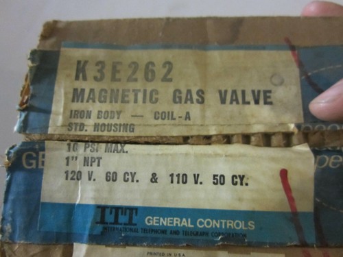 ITT General Controls Magnetic Gas Valve, Model K3E262, New - Picture 2 of 6