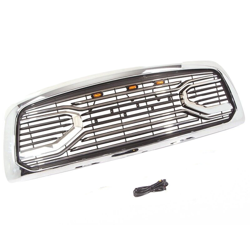 Chrome Front Grille Fits For Dodge Ram 2500 3500 20102018 Silver Grill