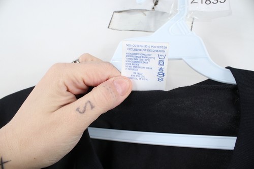 Vintage 90s Streetwear Mens Size Large Sun Faded Blank Henley T-Shirt Black USA - Bild 9 von 13