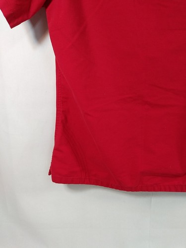 Iguana Med Women's Scrub Top Red Short Sleeve Three Pockets Size Small - Picture 8 of 14